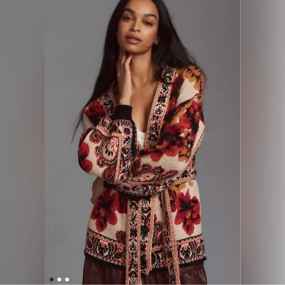 Farm Rio Winter Tapestry Cardigan— RE-LISTED - Picture 2 of 6